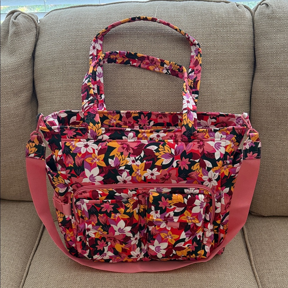 Vera BradleyFloral Pink Tote Bag #24